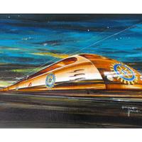 带头前进 压克力画12F   