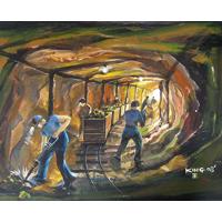 挖宝 压克力画12F