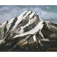 雪中玉山 油画10F(已售出)